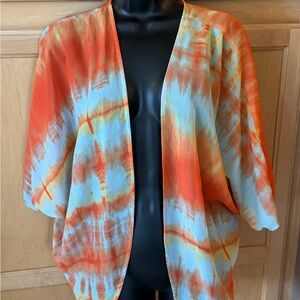 Colorful Tie-Dye Kimono